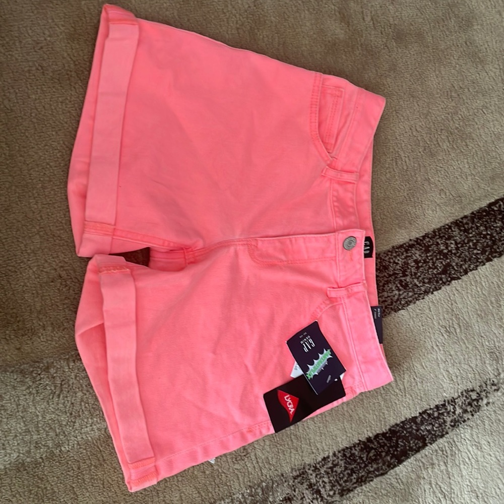 Girls Gap denim pink shorts: size 14